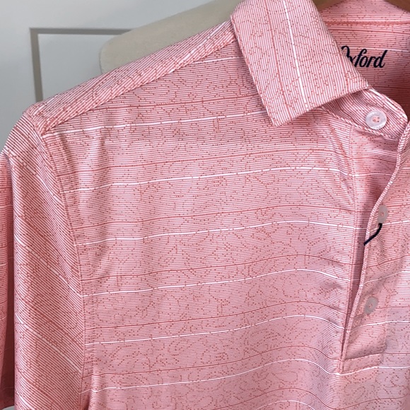 NWT Oxford Lauderhill Stripe Print Polo - Picture 4 of 7